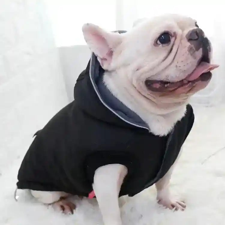 Abrigo para Perro Acolchado Reflectante - Capucha y Bolsillos