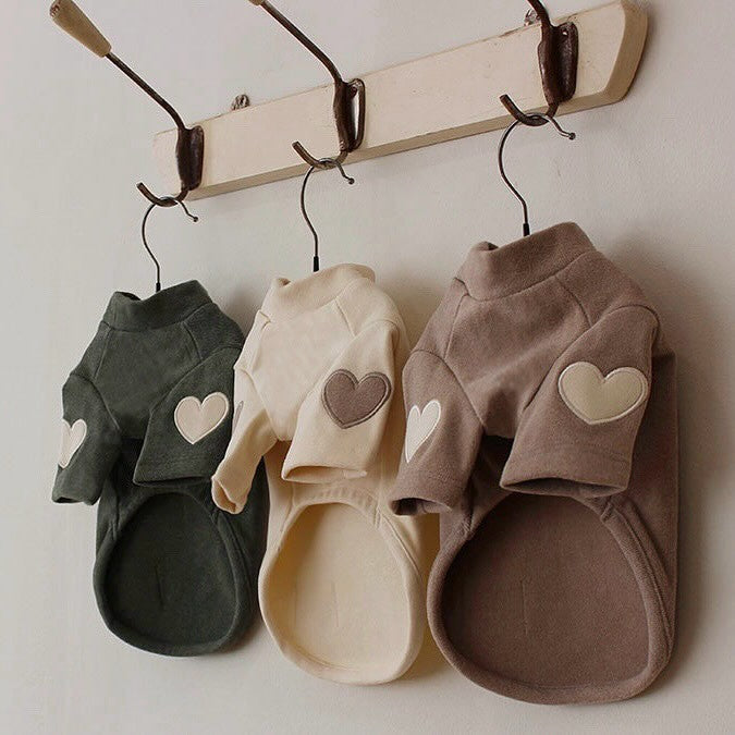 Vestido para Perros con Corazoncitos Mangas | Vestido Perro Invernal