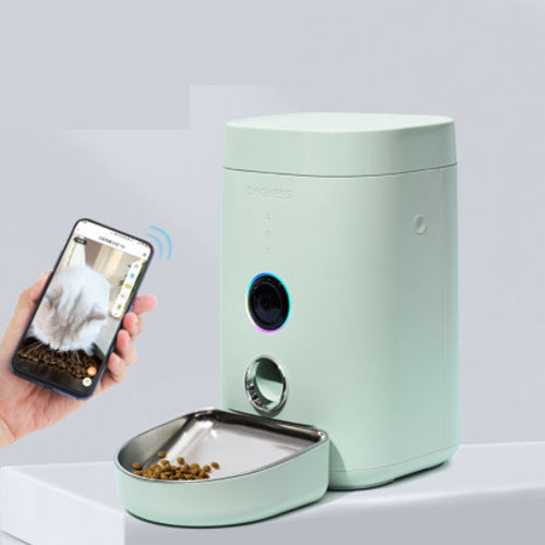 Automatic kibble dispenser controlled by App and camera