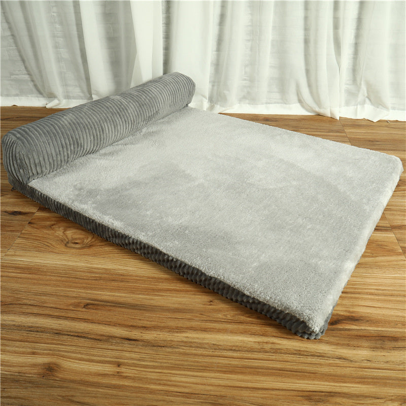 Rectangular Dog Bed "Luna" - Soft and Comfortable with Side Rails