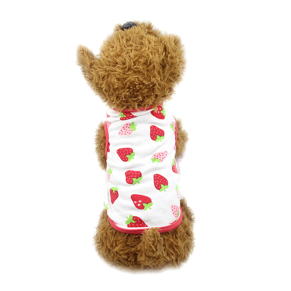 Maglietta in Cotone Smanicata per Cani – Fantasie Divertenti e Colorate - Dog Moda