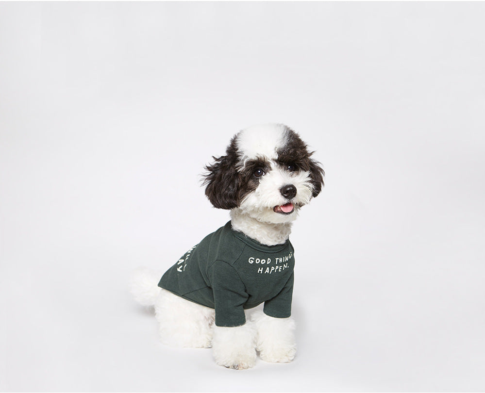Cotton Dog T-Shirt "Good Things Happen!"
