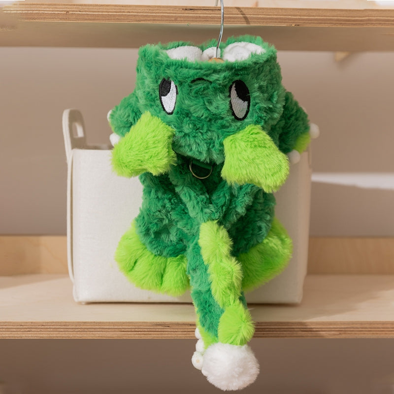 Cappotto Dinosauro per Cani con Cappuccio - Imbottito