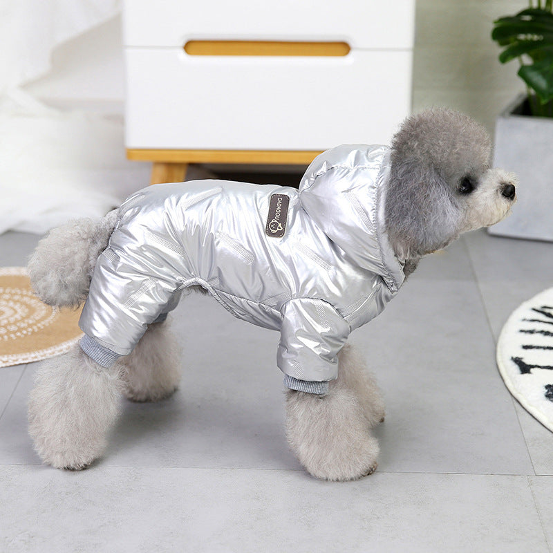 "Dadagou" Four-Legged Dog Down Jacket - Warm and Comfortable Fleece Coat for Small Dogs