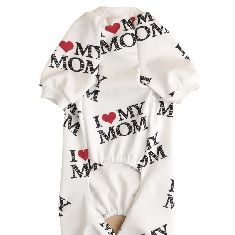 Maglia Cuori d'Amore - I Love My Mom Dad - Dog Moda