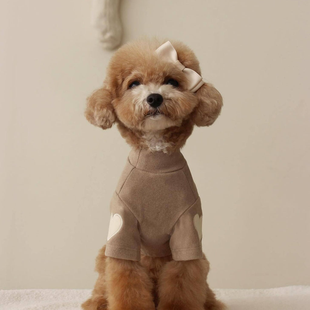 Vestido para Perros con Corazoncitos Mangas | Vestido Perro Invernal