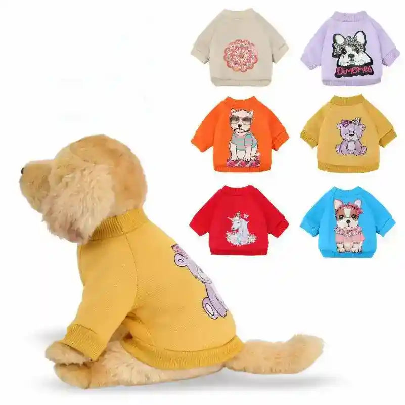 Felpa per cani Dimoney – Calda, colorata e super morbida by null