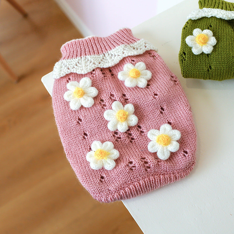 "Margherita" Embroidered Dog Sweater