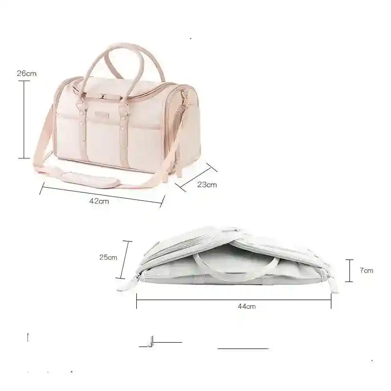 Borsa Trasportino Lusso Pieghevole Cani Gatti | Similpelle "Dorothy" by Dog Moda