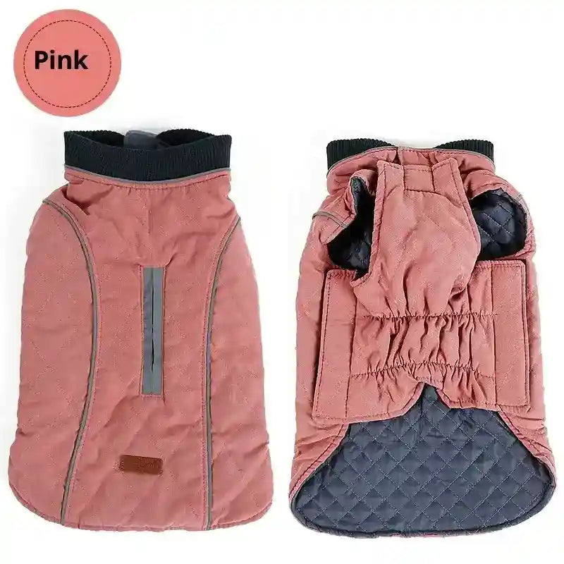 Cappotto Impermeabile Cani Imbottito con Inserti Riflettenti by Dog Moda