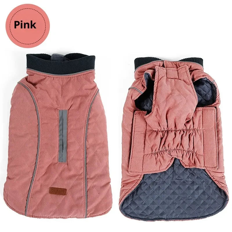 Waterproof Dog Coat Padded with Reflective Inserts