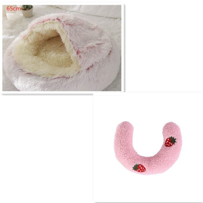 Cuccia Avvolgente "Comfort Ciambella" in Pile con Copertina - Dog Moda