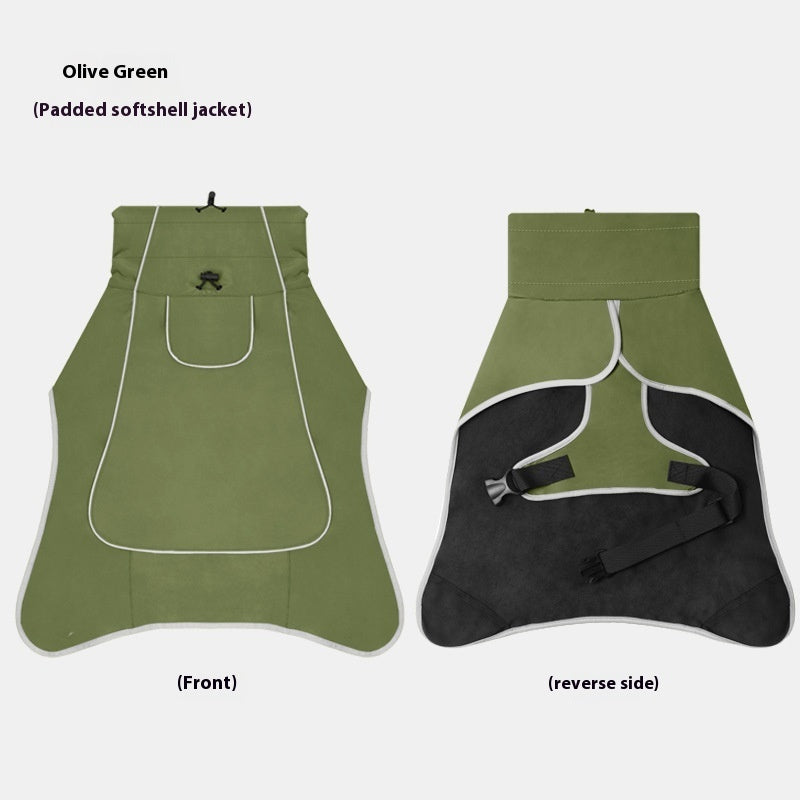 Imperméable pour chiens avec filet intérieur et cordon de serrage