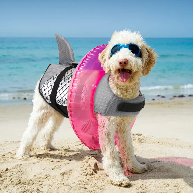 Giubbotto salvagente per cane "Shark" - Cheepet