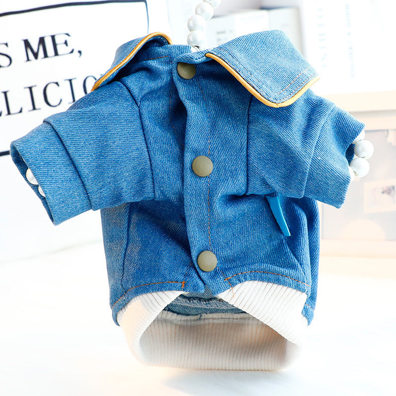 Giacca Jeans per Cani Rock Star | Giaccone Cane Stile Rock