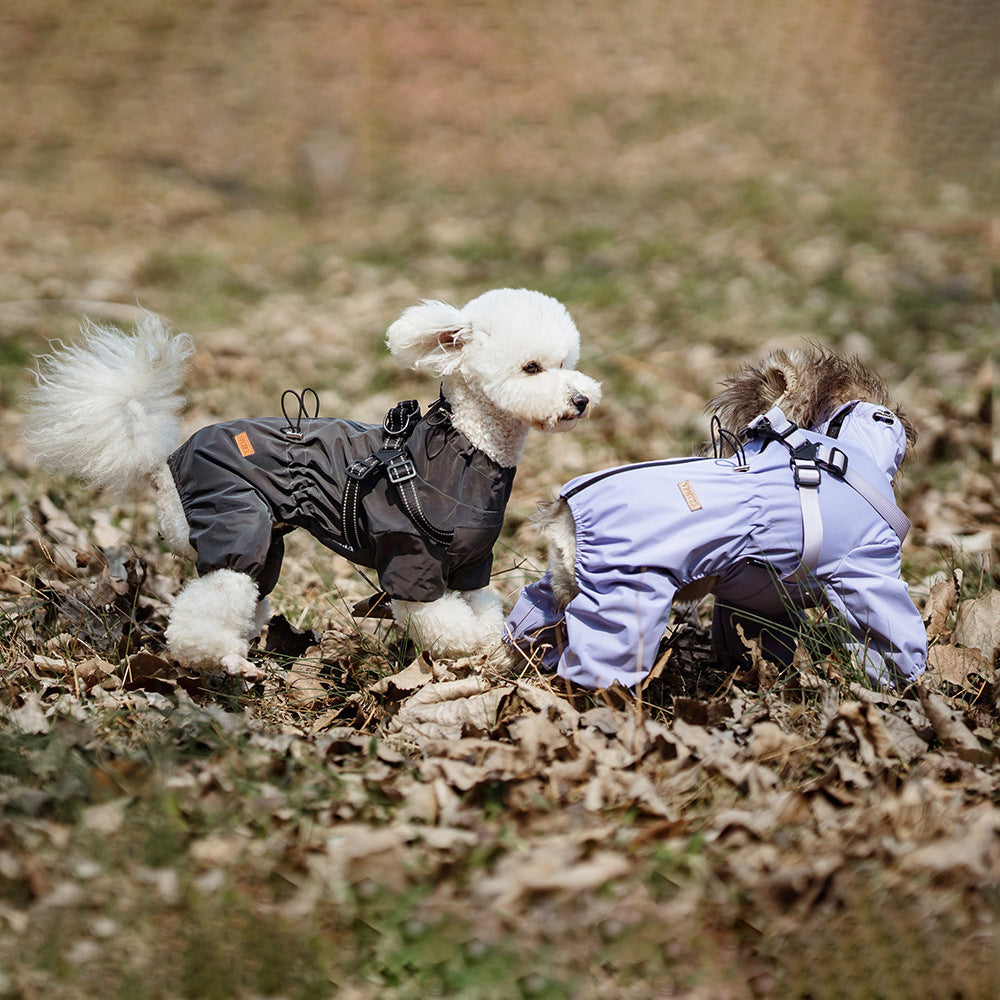 Impermeabile per Cani con Pettorina Riflettente "Playtime" Regolabile