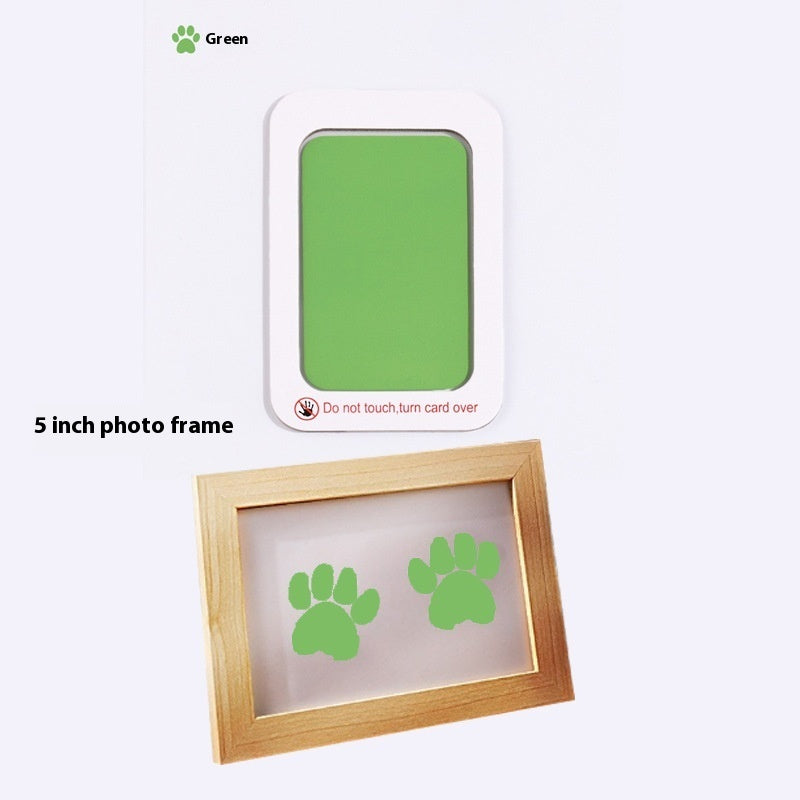 Quadretto Impronta Cane o Gatto con Kit Timbro Incluso