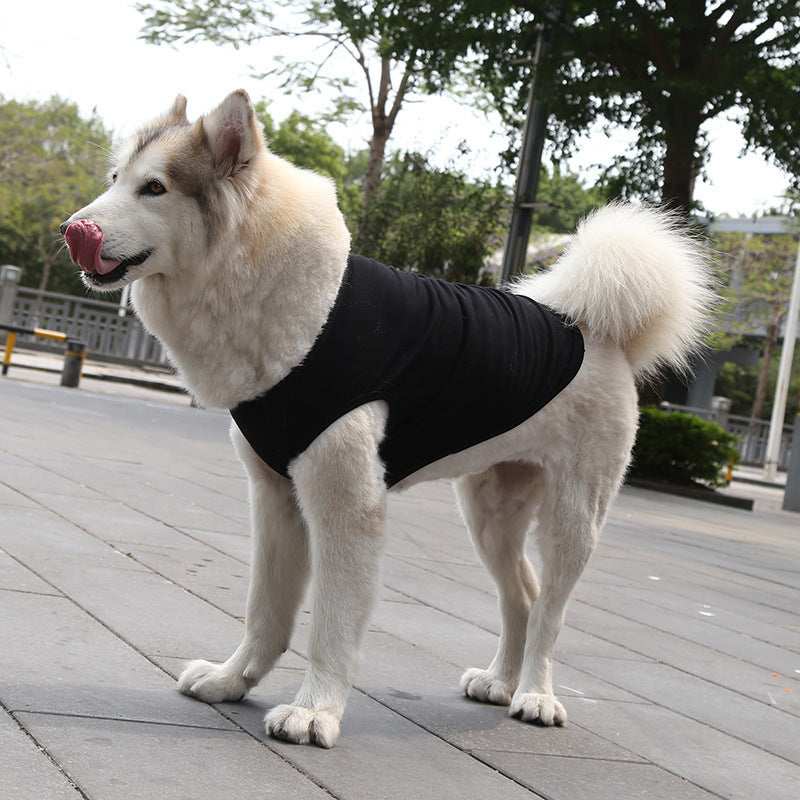 Sleeveless dog shirt also for large dogs "Basic"