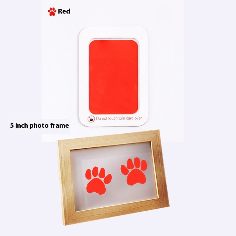 Quadretto Impronta Cane o Gatto con Kit Timbro Incluso