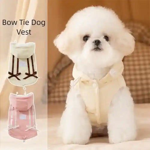 Cappotto Lucky Dog Smanicato con Cappuccio e Fiocco by Dog Moda