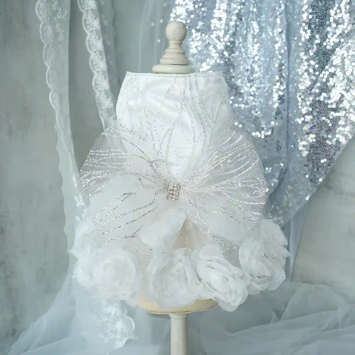 Vestito Sposa Cani Strass - Abito Elegante Matrimonio by Dog Moda