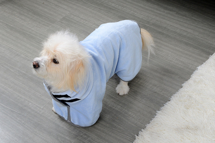 Absorbent and Soft Terry Bathrobe for Dogs and Cats