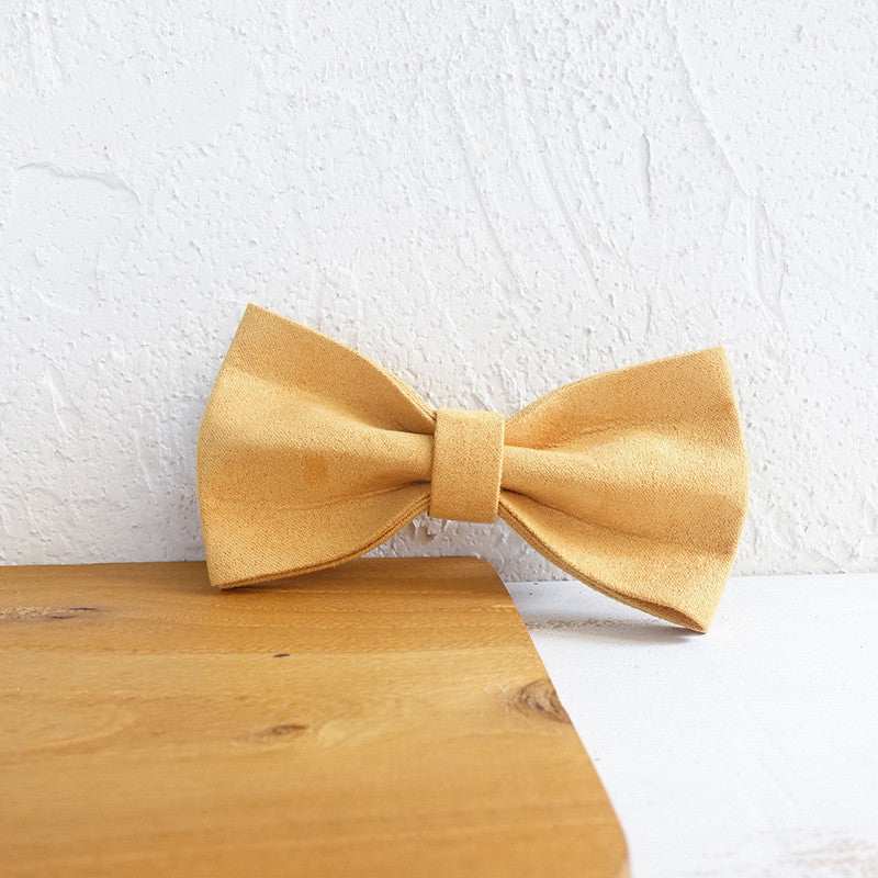 SunnyBow - Set Collare e Guinzaglio Giallo con Papillon in Nylon - Dog Moda