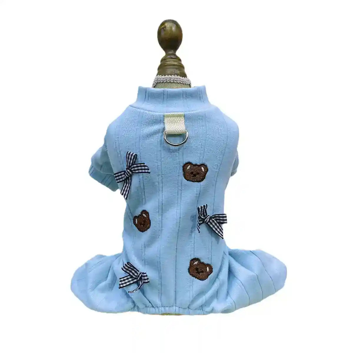 伸縮性4足犬用つなぎ - 冬用パジャマ