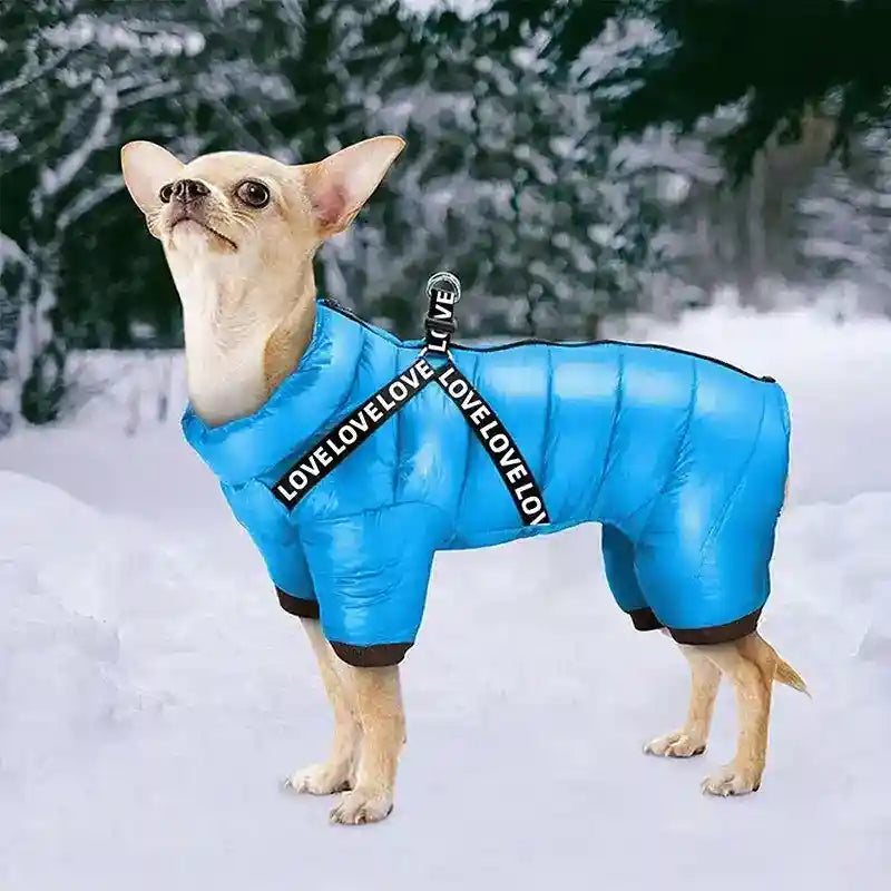 Cappotto Cani 4 Zampe Love - Imbottito Neve Pioggia by Dog Moda