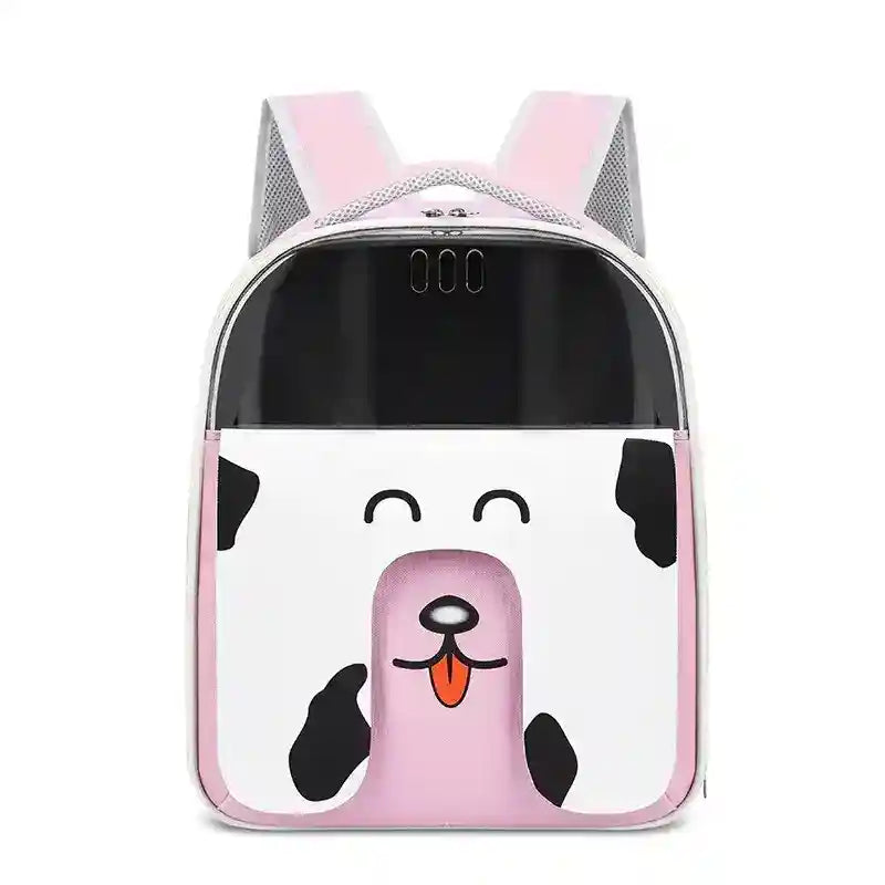 Zainetto Trasportino Cani Gatti - Design Viso Cagnolino by Dog Moda