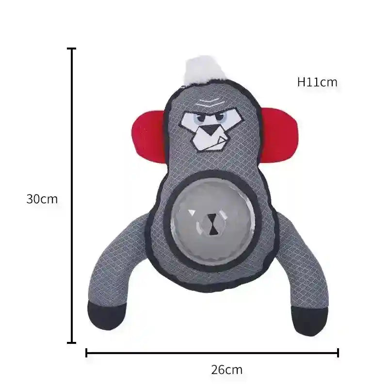 犬用スナックディスペンサーおもちゃ - ゴリラの音付き