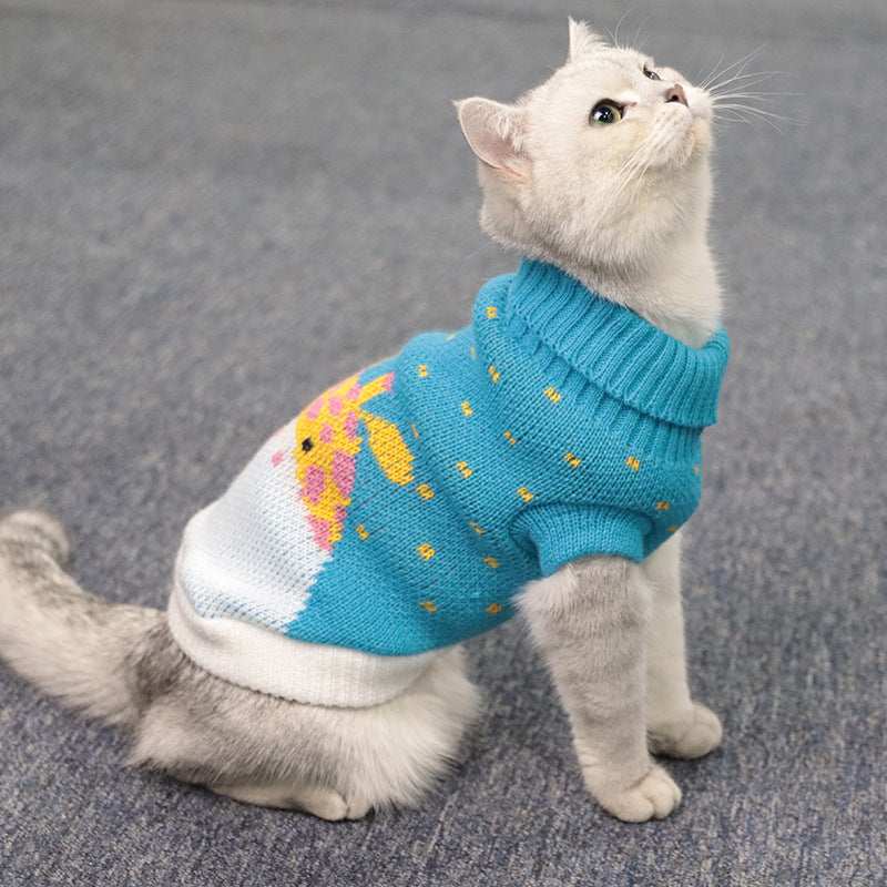 Dog Sweater Model "Fanny" - High Neck, Warm and Stretchy!