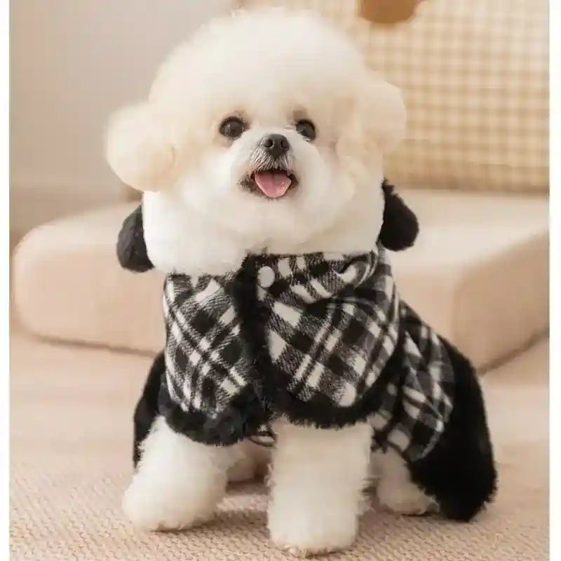 Set Panda Cani Gatti - Mantello Vestitino Inverno Caldo by Dog Moda
