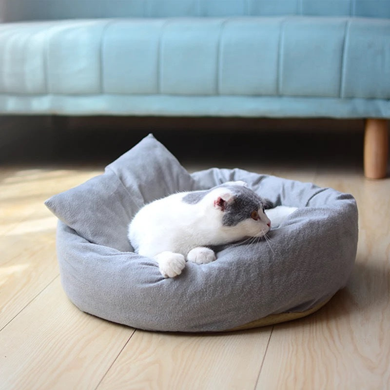 Cuccia Tonda Morbida in Pile per Cani e Gatti – Ideale per Cuccioli e Razze di Piccola Taglia