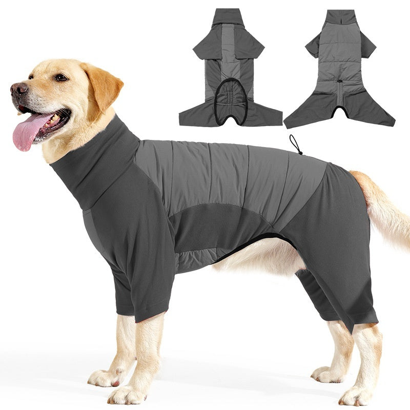 Waterproof Coat for Large Dogs with 4 Legs, Windproof