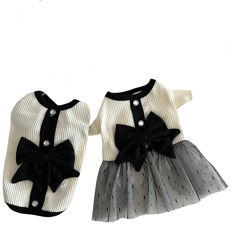 Vestito elegante stile Chanel per cani, perfetto per matrimoni e cerimonie - Dog Moda