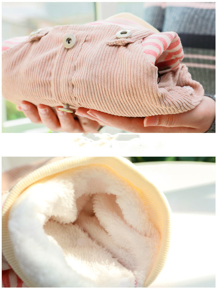 Tutina 4 Zampe Cani - Salopette Righe Caldo Inverno by Dog Moda