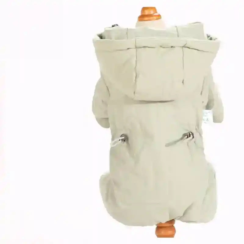 Abrigo Acolchado 4 Patas para Perros - Con/Sin Capucha