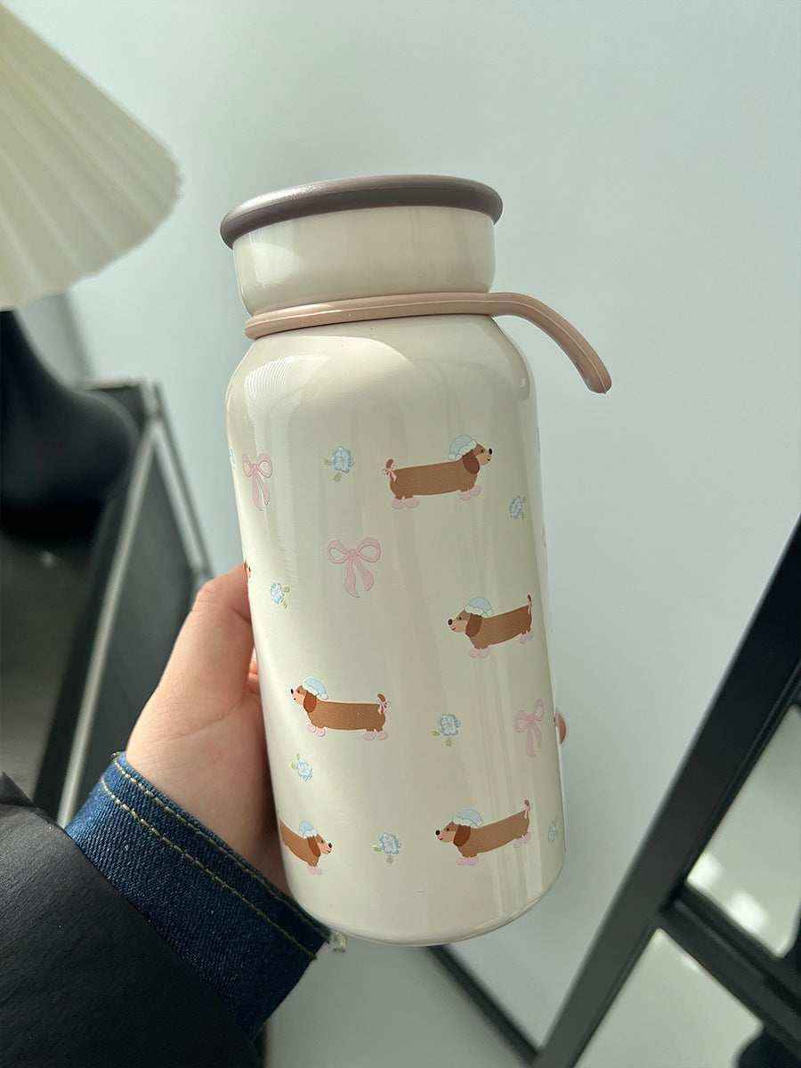 Borraccia Termica Bassotto 400ml in Acciaio Inox 304 by Dog Moda