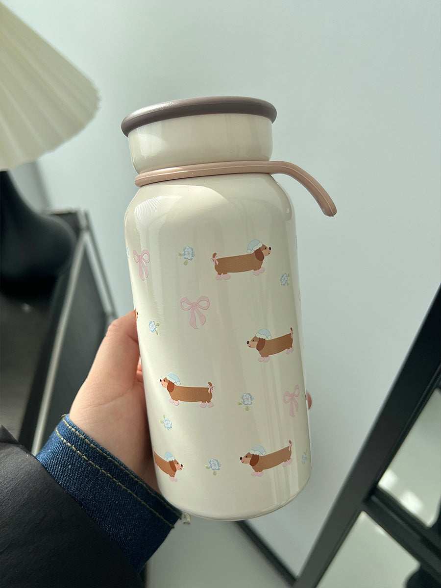 Borraccia Termica Bassotto 400ml in Acciaio Inox 304