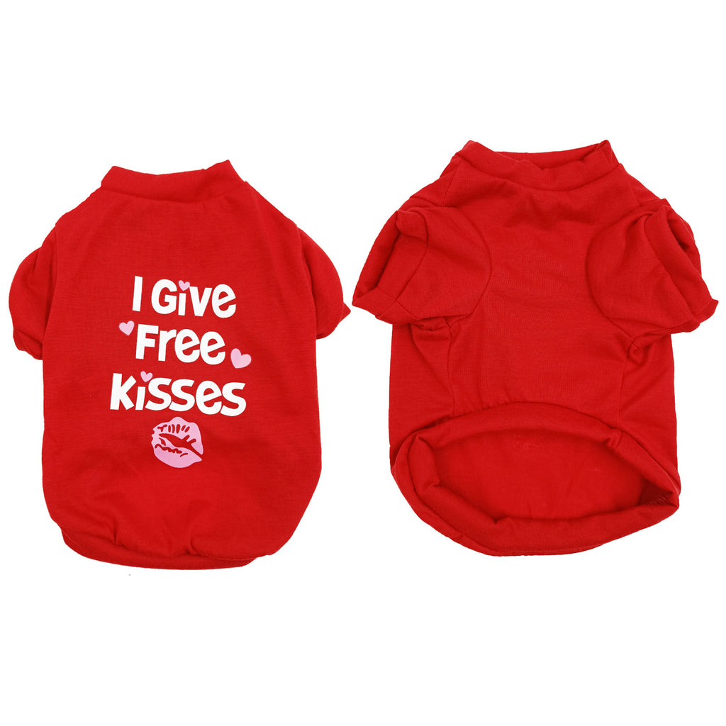 Cotton Dog T-Shirt "Kisses"
