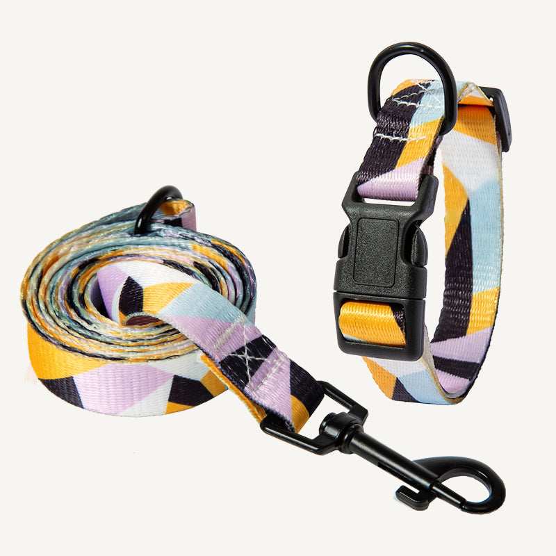 Hundehalsband- und Leinenset - Modell "Bohemian"