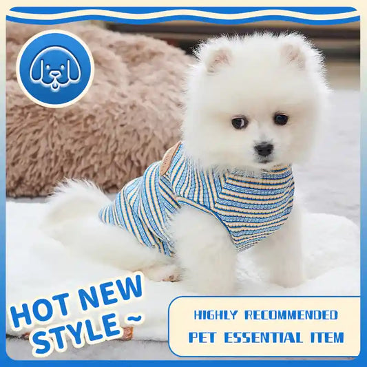 Maglia a Righe per Cani Dadagou - Fresca e Traspirante by Dog Moda