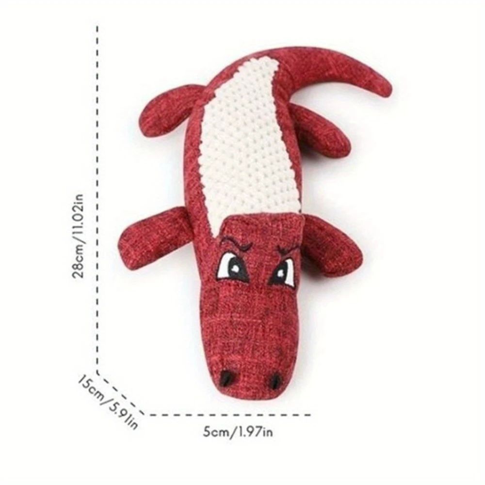 Croccodino Bite Resistant Plush Dog Toy