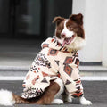Sudadera para Perros con Capucha - Forro Polar Caliente Geométrico