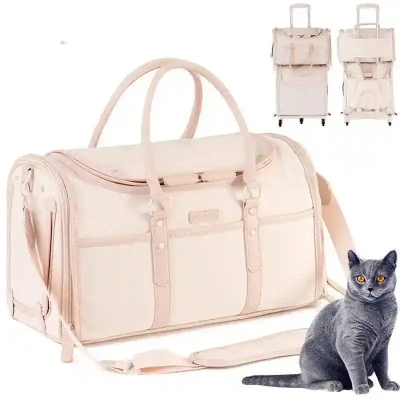 Borsa Trasportino Lusso Pieghevole Cani Gatti | Similpelle "Dorothy" by Dog Moda