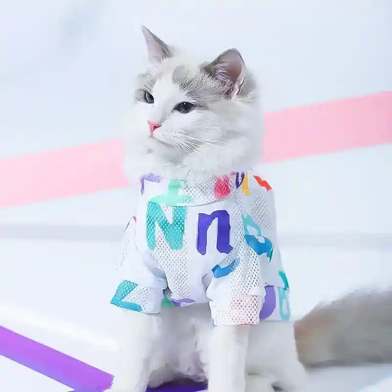 Maglia Traspirante Lettere Colorate per Cani - Leggera by Dog Moda