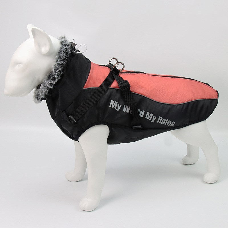 Waterproof Dog Coat Harness - Large Sizes XL
