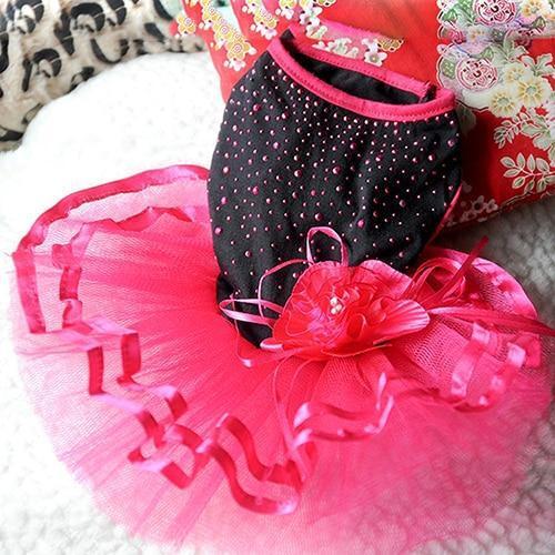 Pink Dog Dress "Aira" - Cheepet