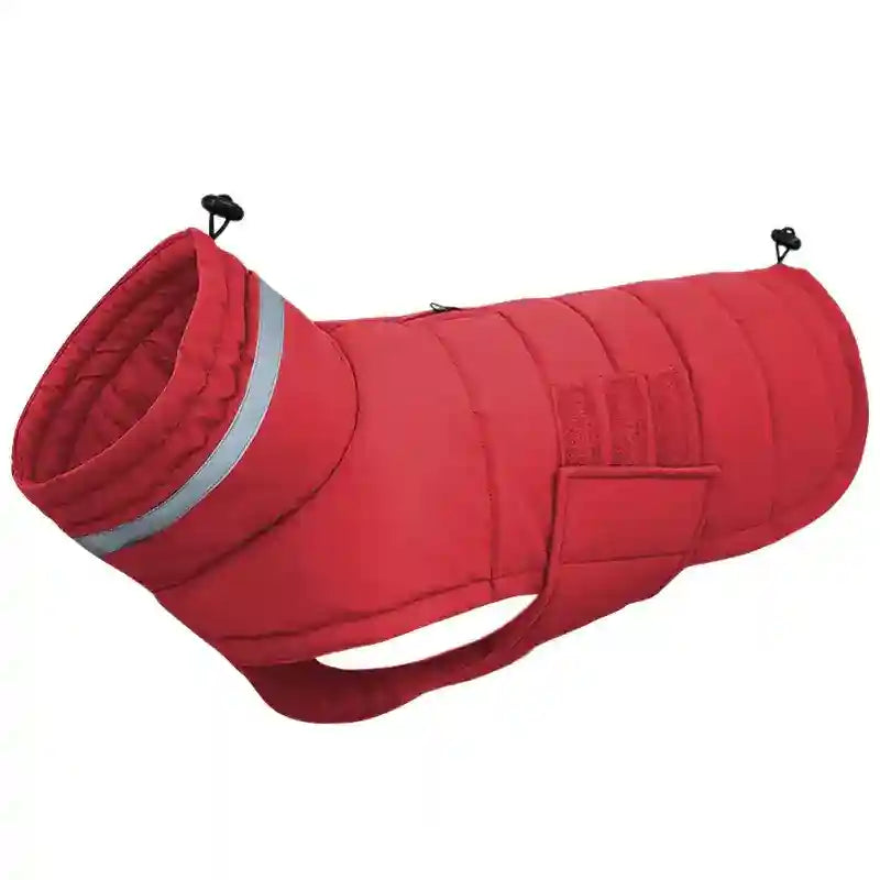 Abrigo impermeable para perros con velcro y detalles reflectantes